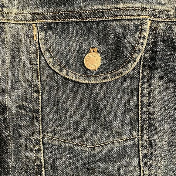 J Jill Brand Medium Wash Women's Small Denim Jean Jacket - Picture 4 of 6